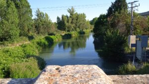 Villamuriel de Cerrato. Canal de Castilla y camino de sirga